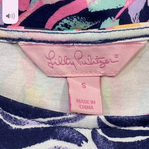 Lilly Pulitzer Ophelia Dress Bright Navy Al Fresco - Picture 5 of 6